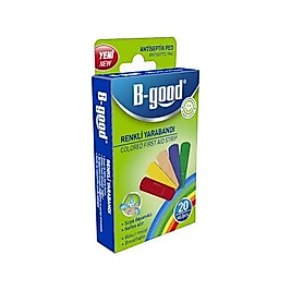 B-Good Renkli Yara Bandı Suya Dayanıklı 20 Adet