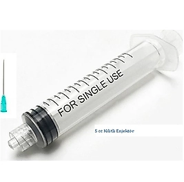 Ayset 5cc LuerLock (Kilitli) 3P Enjektör 200 Adet