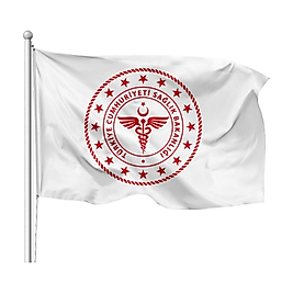 Sağlık Bakanlığı Bayrağı Yönetmeliğe uygun 70 X 105CM