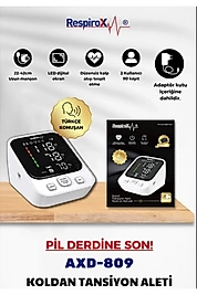 Respirox Koldan Otomatik Tansiyon Aleti  -Pil + Adaptörlü
